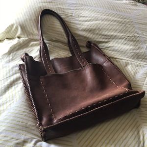 Leather Lucky Brand tote